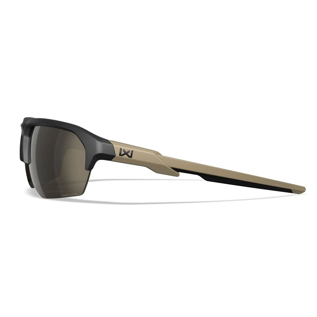 Gafas de tiro WX JAKL CAPTIVATE™ con marco negro y lentes tungsteno