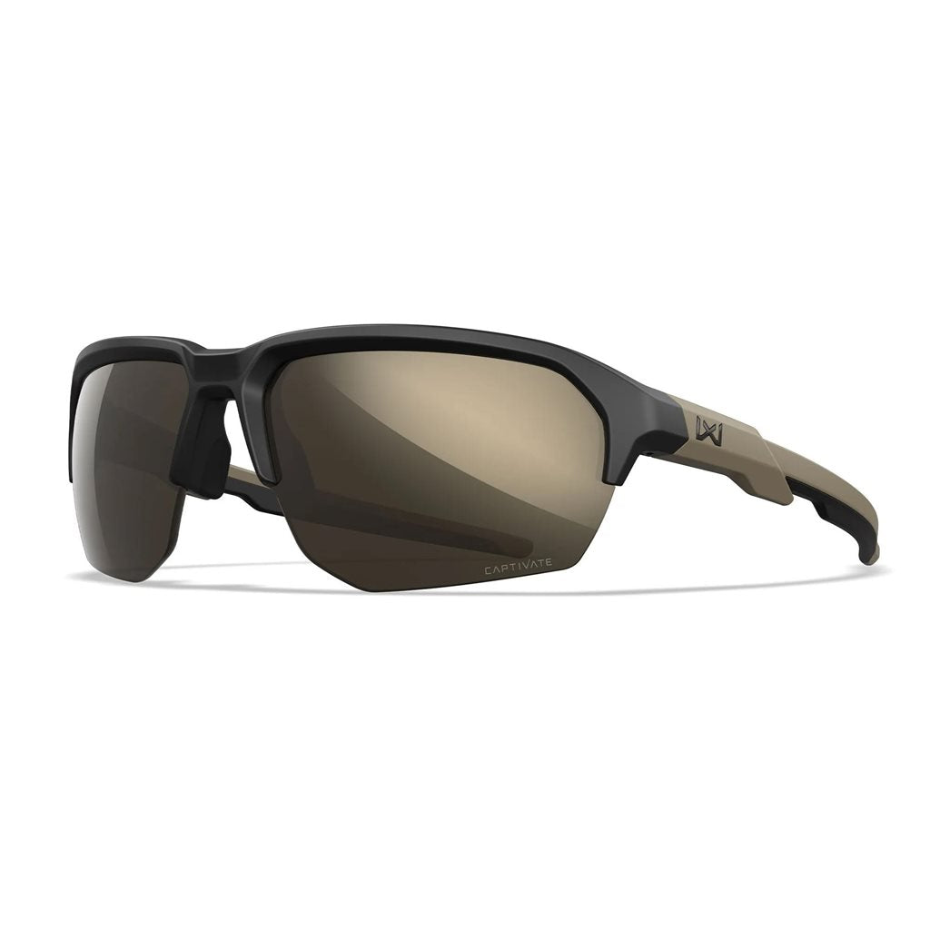 Gafas de tiro WX JAKL CAPTIVATE™ con marco negro y lentes tungsteno
