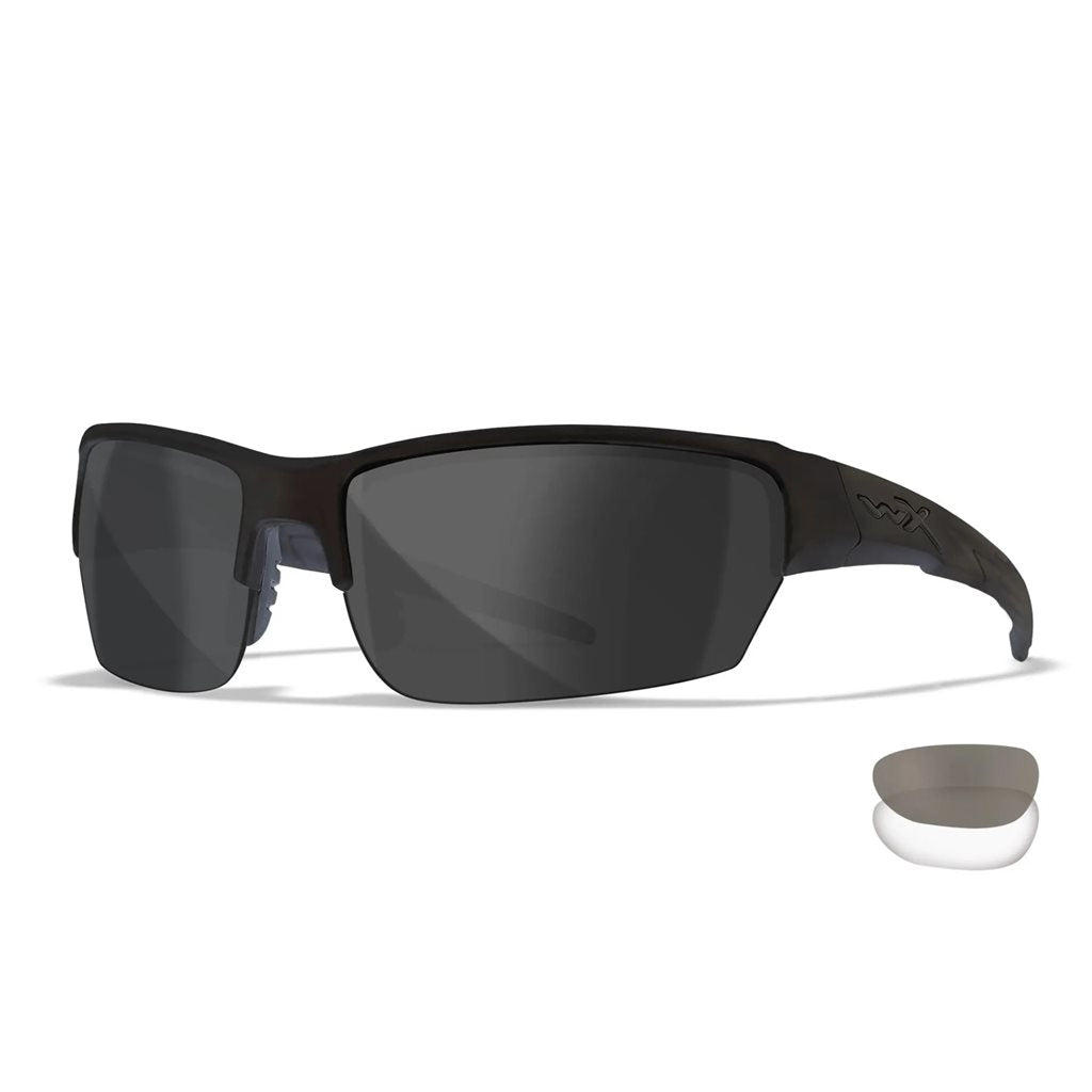 Gafas de tiro WX SAINT con montura negra y juego de 2 lentes