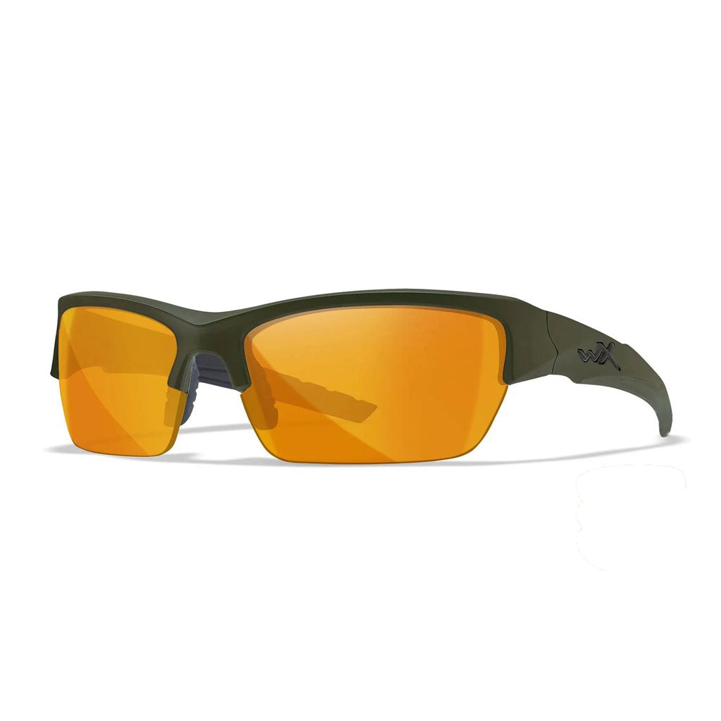 Gafas de tiro WX VALOR con marco verde y set de 3 lentes
