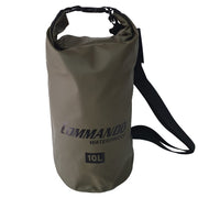 Dry bag impermeable 10L verde, cierre enrollable, material resistente