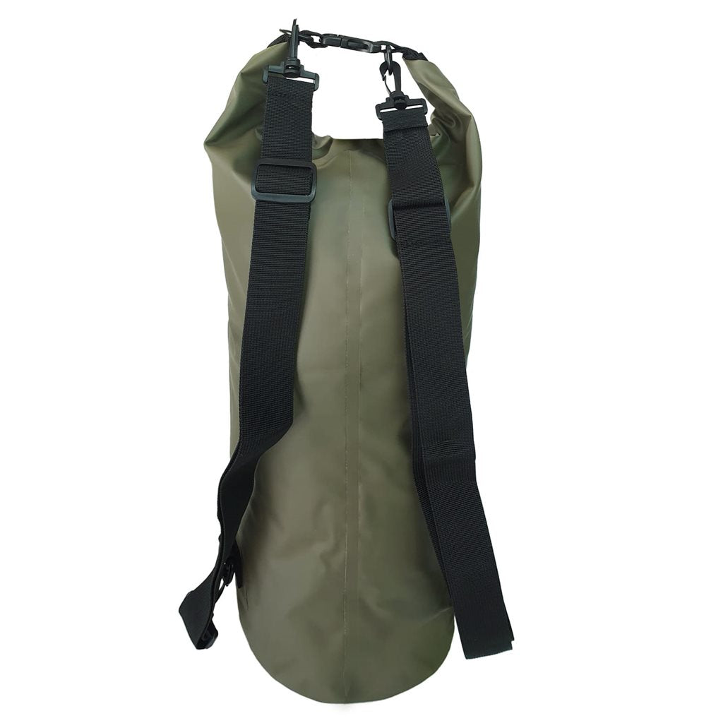 Dry bag impermeable 10L verde, cierre enrollable, material resistente
