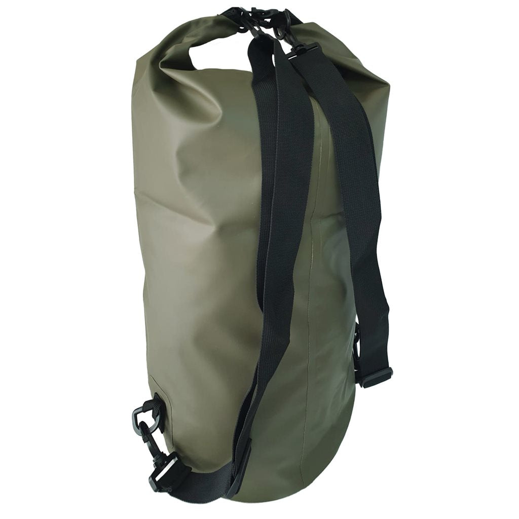 Bolsa seca impermeable 10L verde - cierre enrollable y material resistente para deportes acuáticos