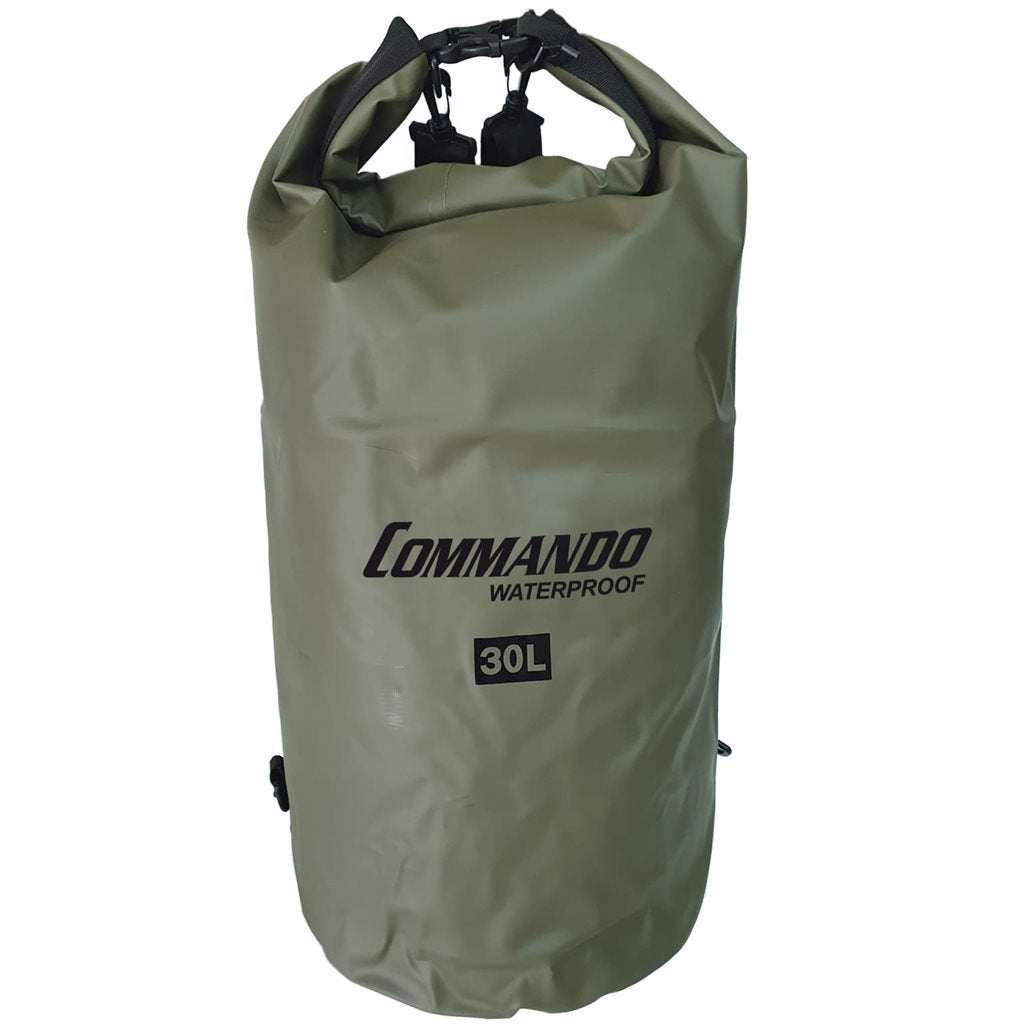 Bolsa seca impermeable 10L verde - cierre enrollable y material resistente para deportes acuáticos