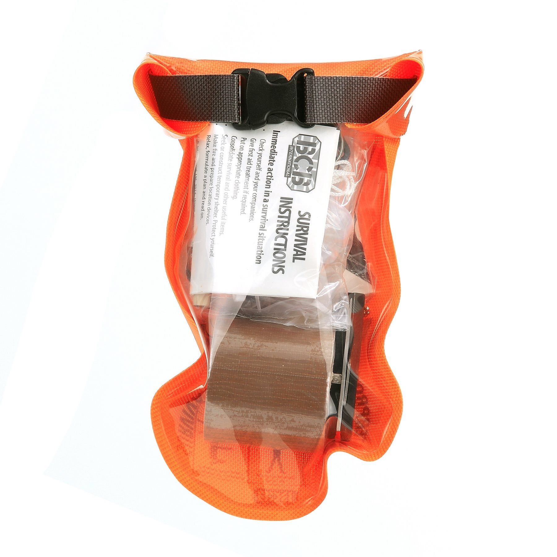 Kit de supervivencia BCB en estuche impermeable semitransparente