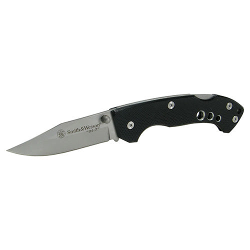 Cuchillo plegable Smith & Wesson CK109 24-7, hoja acero inoxidable 400 y mango de aluminio