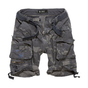 Shorts cargo AVAGE vintage con cinturón, algodón ligero y múltiples bolsillos