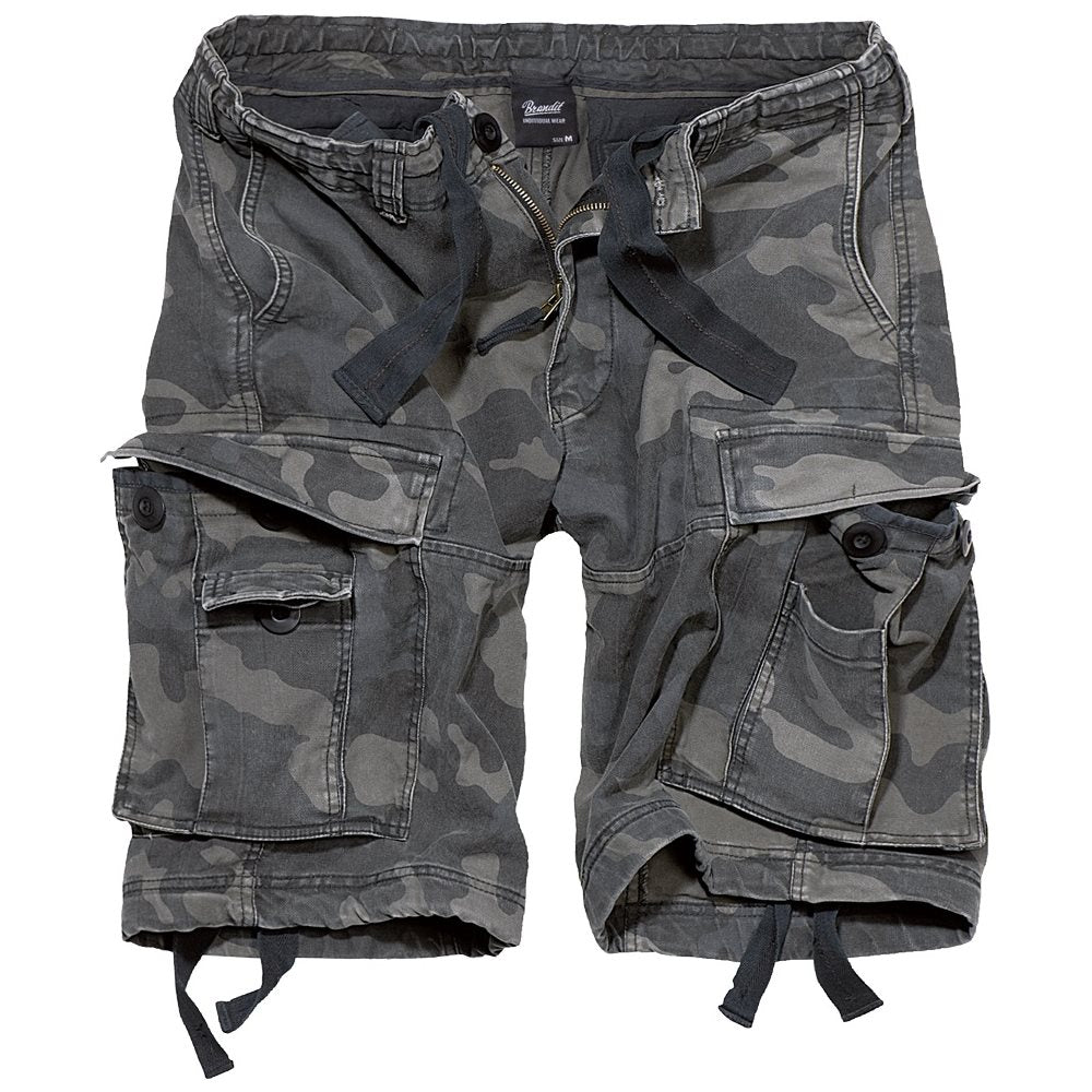 Pantalones cortos Brandit Trooper Vintage tipo cargo vista frontal