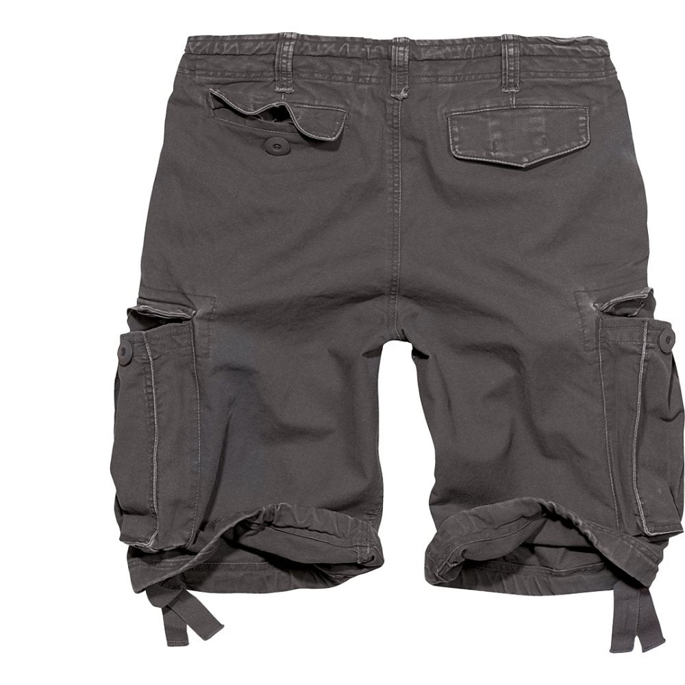Shorts Brandit Trooper Vintage antracita, cargo resistente