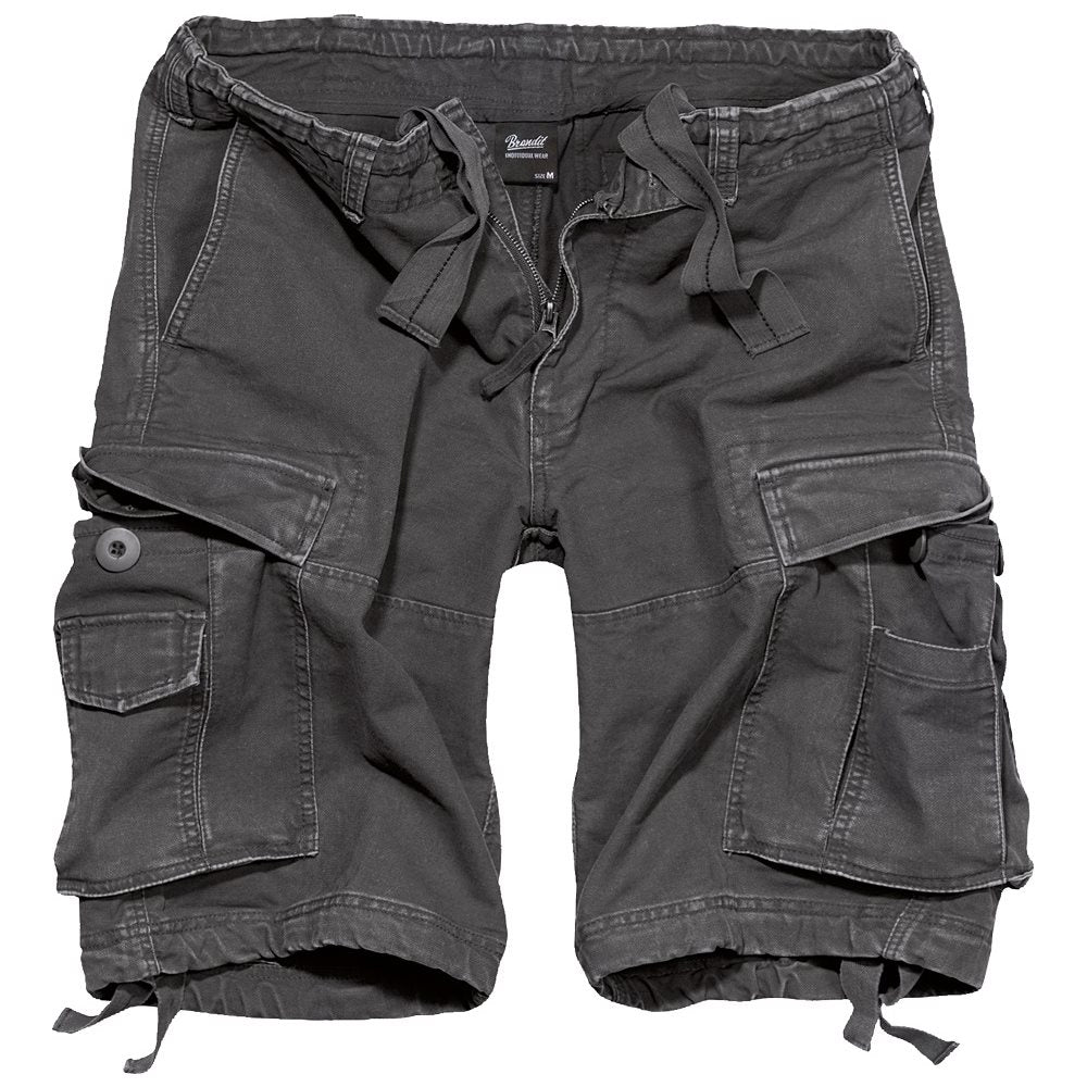 Shorts Brandit Trooper Vintage antracita, cargo resistente