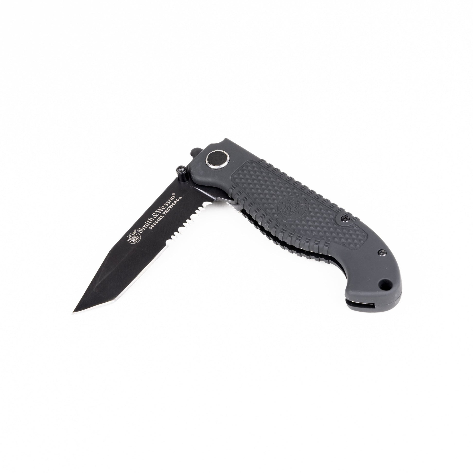 Navaja S&W Special Tactical plegable con hoja tanto 9 cm en acero 7cr17 negro
