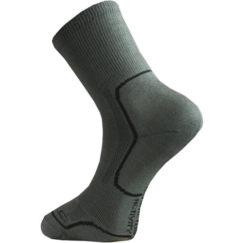 Calcetines BATAC Classic verdes (versión verano) con anillo de puño y acolchado en tobillo y zona de dedos