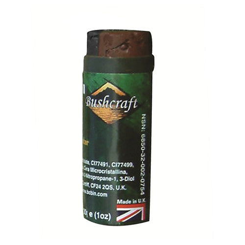 Tubo de pintura de camuflaje británica negro/verde 30 g BUSHCRAFT