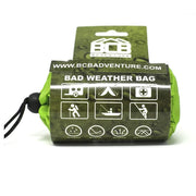 Manta térmica de emergencia BAD WEATHER verde