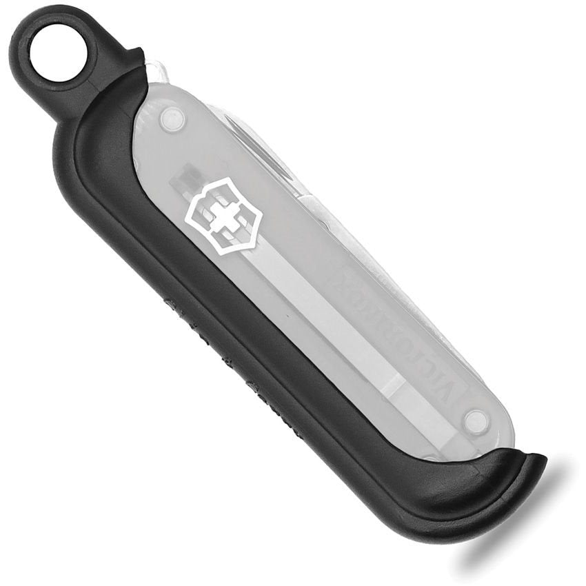 Funda de plástico SwissLinQ para navajas Victorinox Classic y Classic SD, color negro