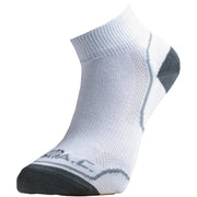 Calcetines cortos BATAC Classic blanco - versión verano con anillo de puño y acolchado en tobillo