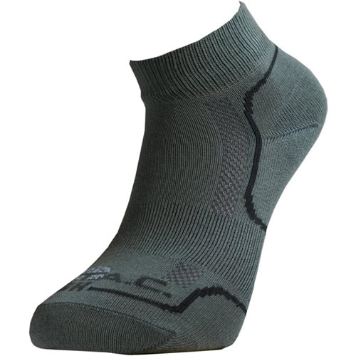 Calcetines cortos Batac Classic verdes - versión de verano con acolchado y anillo para mejor ajuste