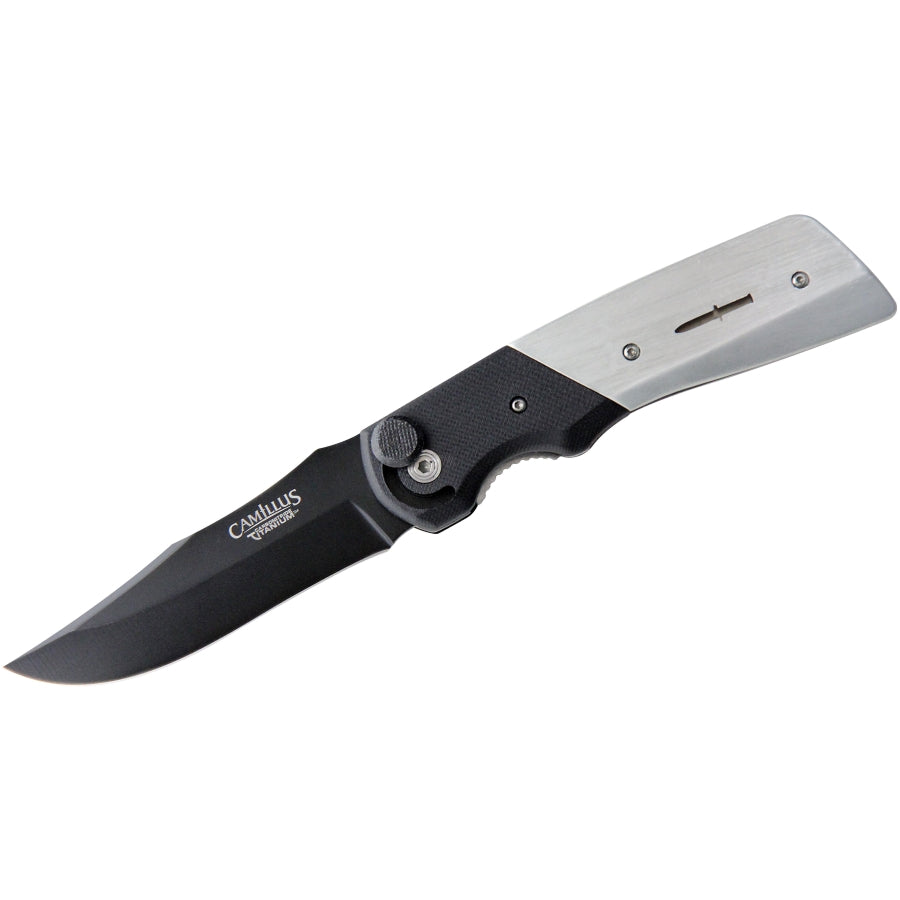 Cuchillo plegable CUDA BOLT con hoja AUS-8 de 95 mm y clip de bolsillo, longitud total aprox. 215 mm
