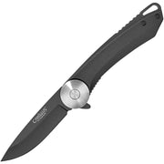 Navaja plegable CIRQUE negra con hoja AUS-8 de 7 cm y mango G10