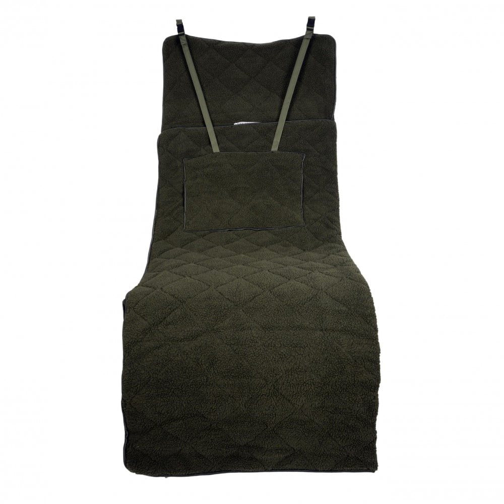 Manta HUNTER verde para caza con cremallera lateral y tirantes