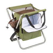 Silla TRAMP plegable con espacio de almacenamiento y correas