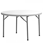 Mesa plegable redonda PLANET 120, altura 74 cm, peso 14,5 kg