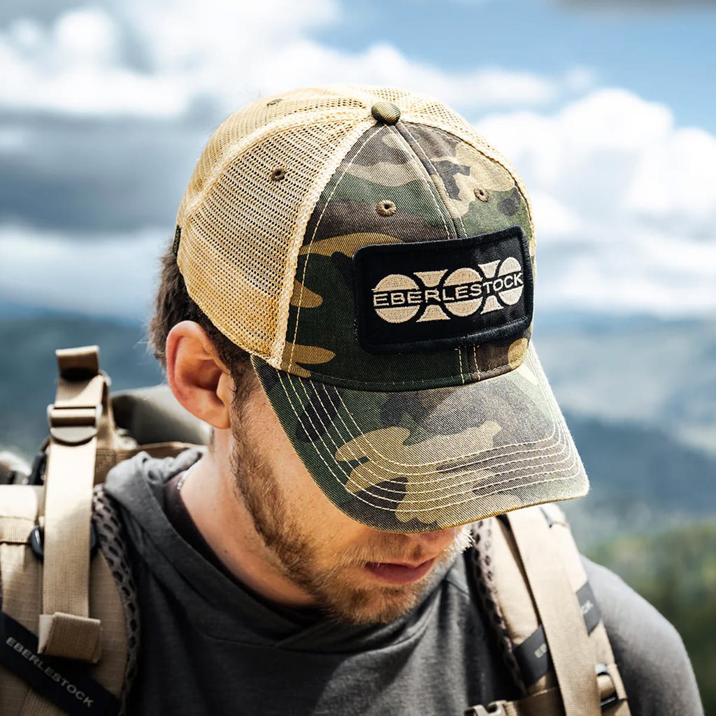 Gorra de béisbol OLD FAVORITE Trucker Woodland en denim con malla trasera