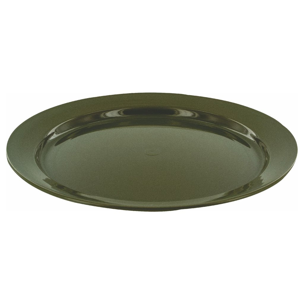 Plato llano de polipropileno verde 24 cm (CP066-OG)