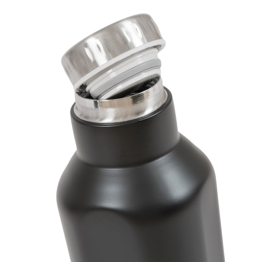 Termo ASHTA de acero inoxidable 500 ml, doble pared con tapa roscada y boca ancha