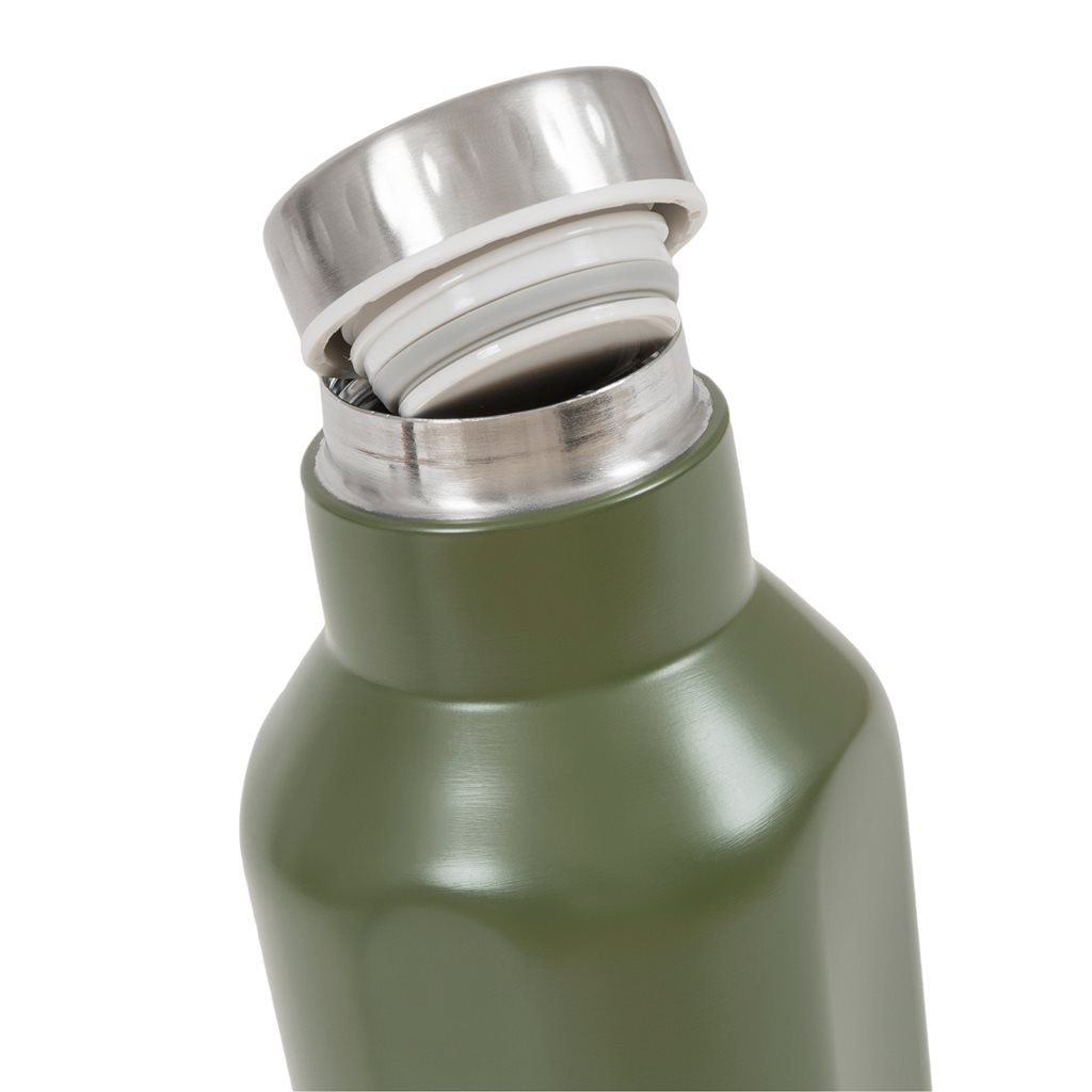 Termo ASHTA de acero inoxidable 500 ml, doble pared con tapa roscada y boca ancha