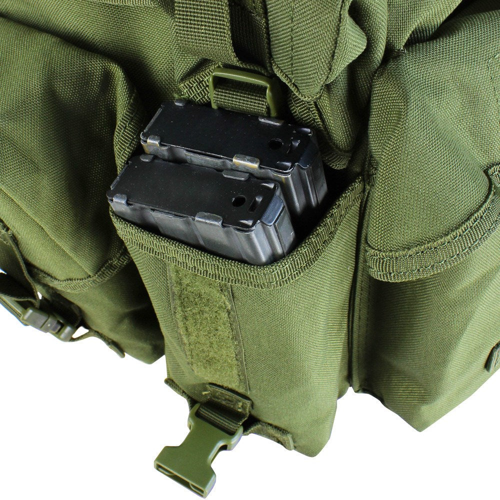 Chaleco táctico Chest Rig verde con 7 bolsillos