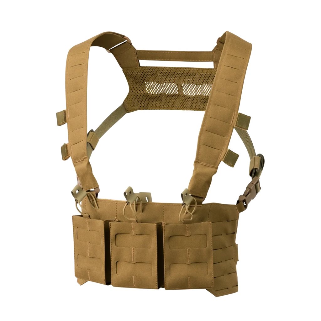 Chest rig CURTISS en Cordura® 500D y nylon 210D con tres bolsillos para cargadores .308 WIN