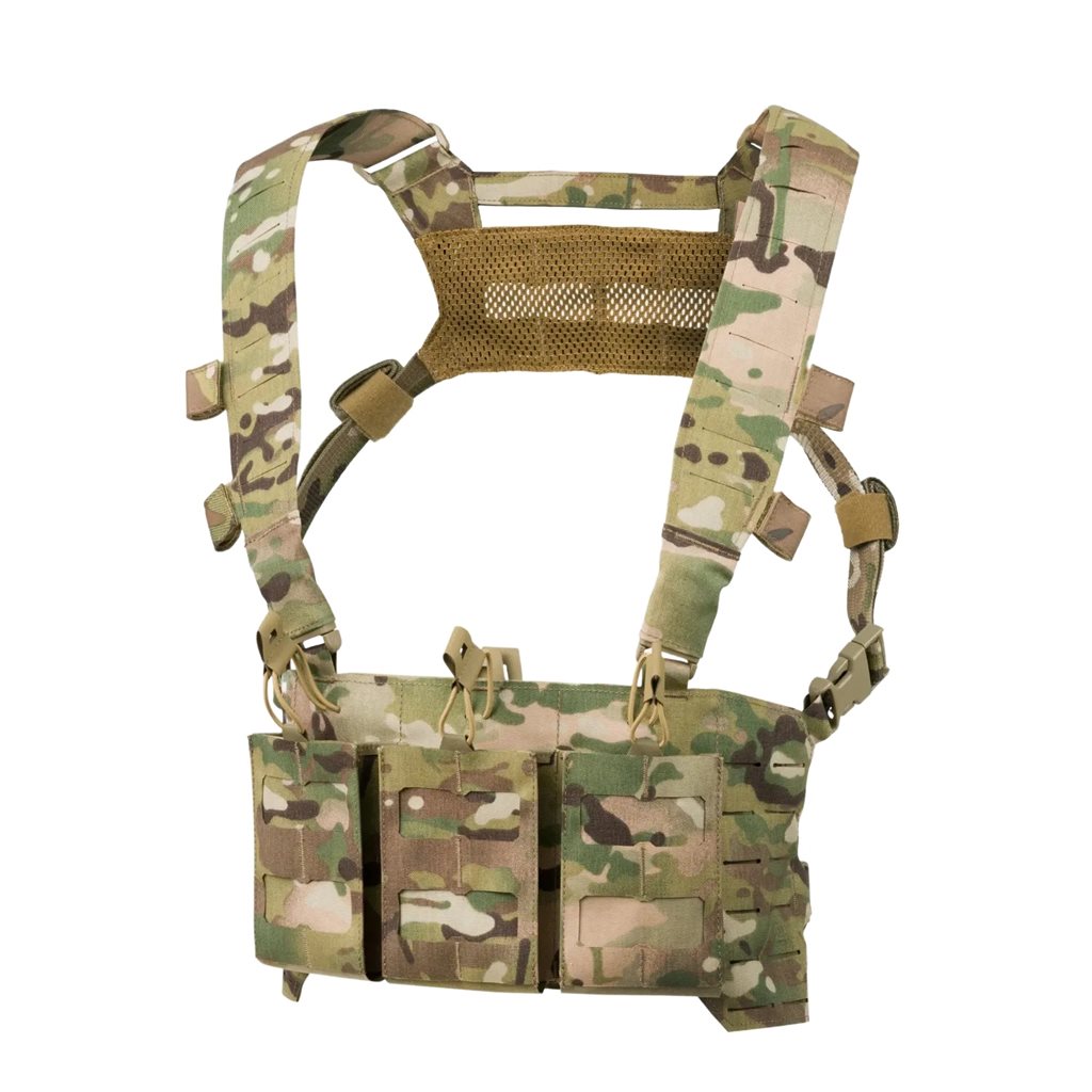 Chest rig CURTISS en Cordura® 500D y nylon 210D con tres bolsillos para cargadores .308 WIN