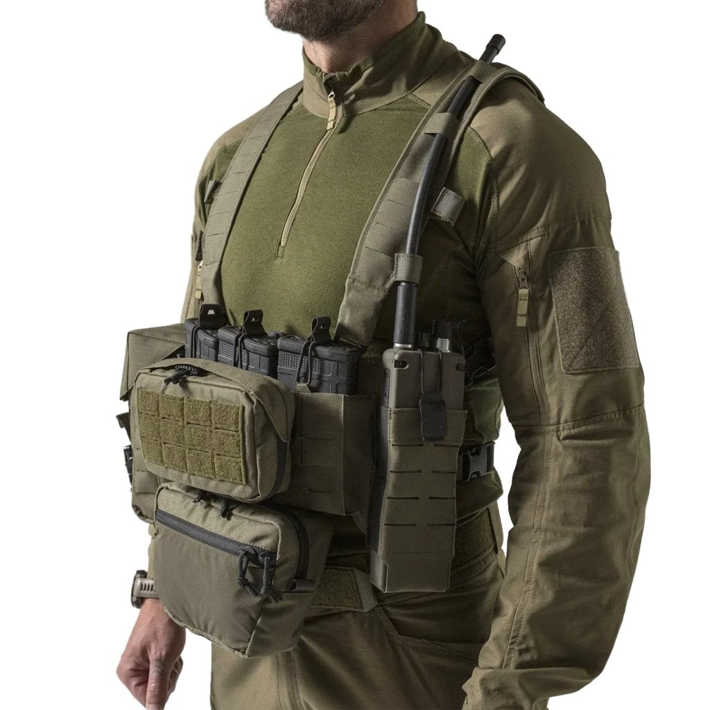 Chest rig CURTISS en Cordura® 500D y nylon 210D con tres bolsillos para cargadores .308 WIN