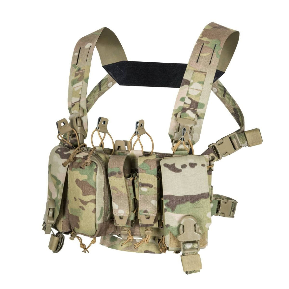 Vesta chest rig THUNDERBOLT® en Cordura 500D con bolsas cosidas para cargadores AR, AK y .308
