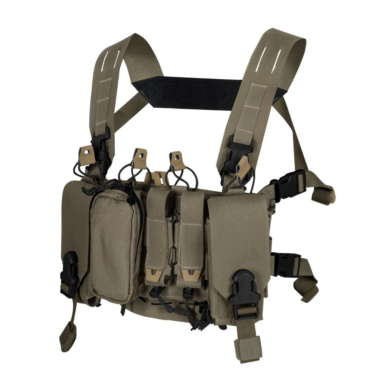 Vesta chest rig THUNDERBOLT® en Cordura 500D con bolsas cosidas para cargadores AR, AK y .308