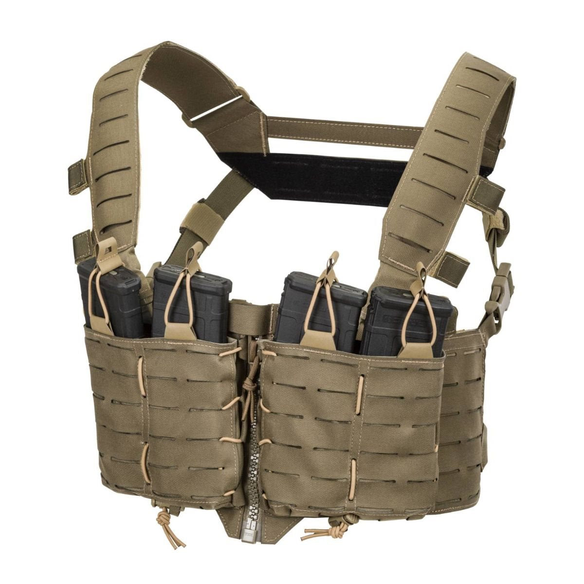 Chest Rig TEMPEST® en Cordura 500D, pechera táctica modular con bolsillos fijos y sistema PALS/MOLLE