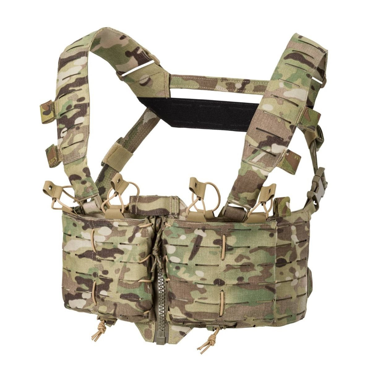 Chest Rig TEMPEST® en Cordura 500D, pechera táctica modular con bolsillos fijos y sistema PALS/MOLLE