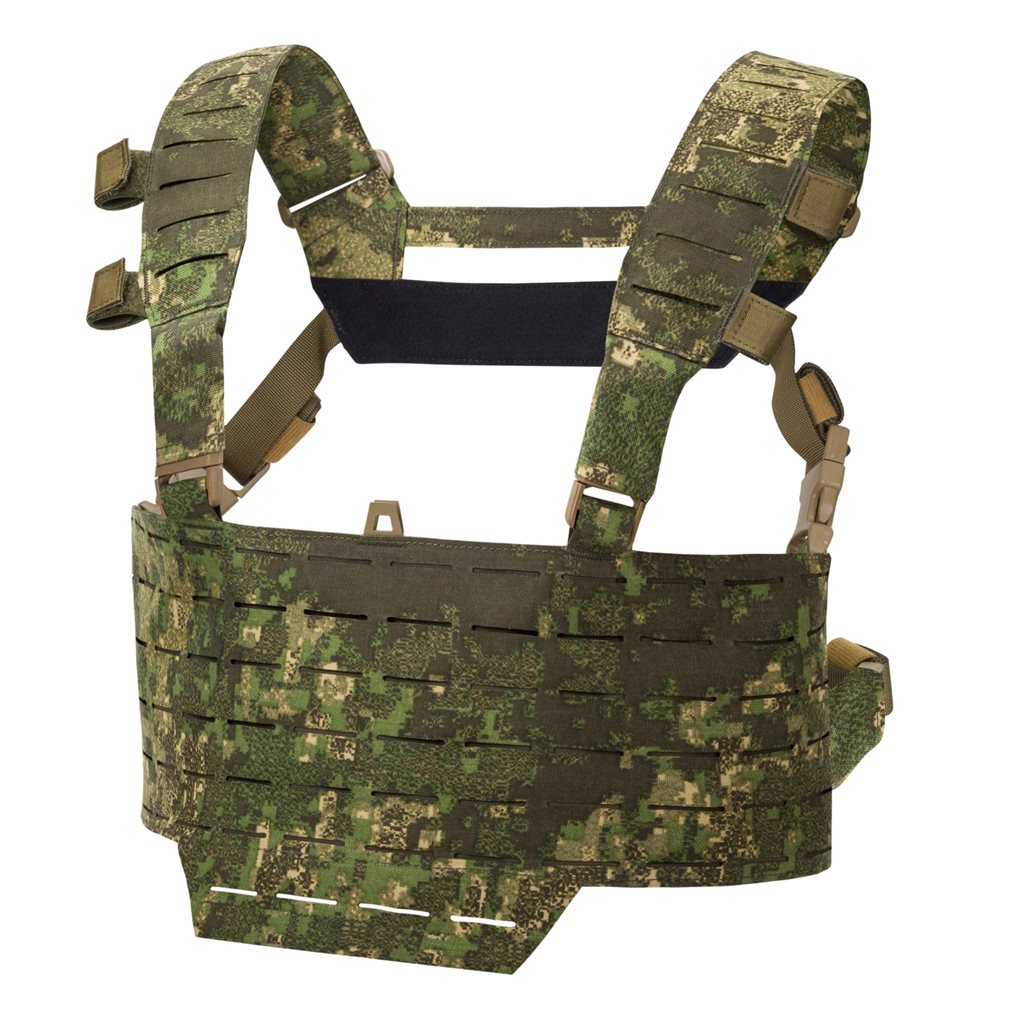 Chest Rig WARWICK SLICK® en nylon laminado, chaleco modular compatible con PALS/MOLLE