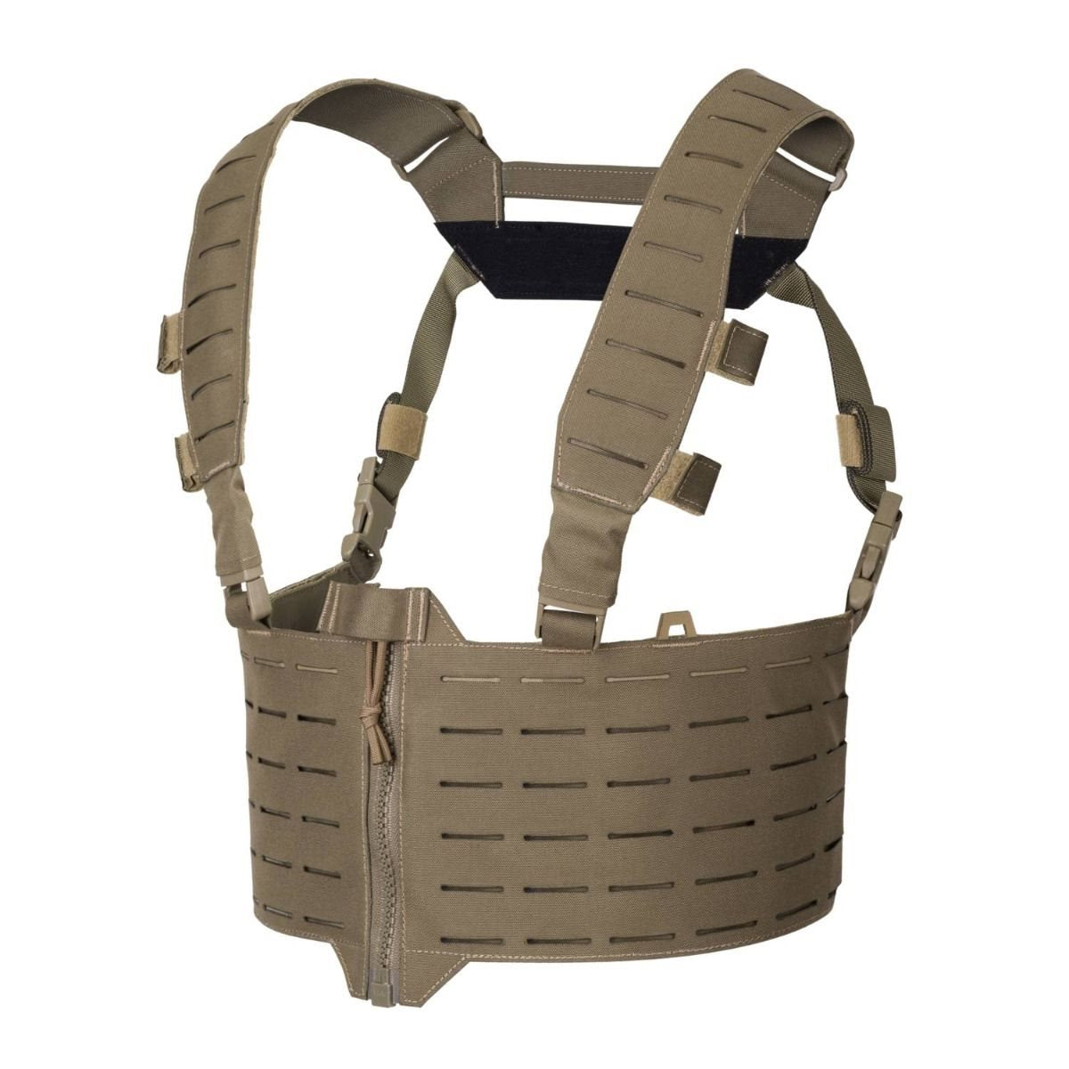 Chest Rig WARWICK ZIP FRONT® chaleco modular con cierre frontal y compatibilidad PALS/MOLLE, nylon laminado resistente