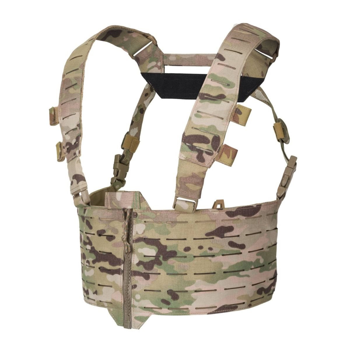 Chest Rig WARWICK ZIP FRONT® chaleco modular con cierre frontal y compatibilidad PALS/MOLLE, nylon laminado resistente