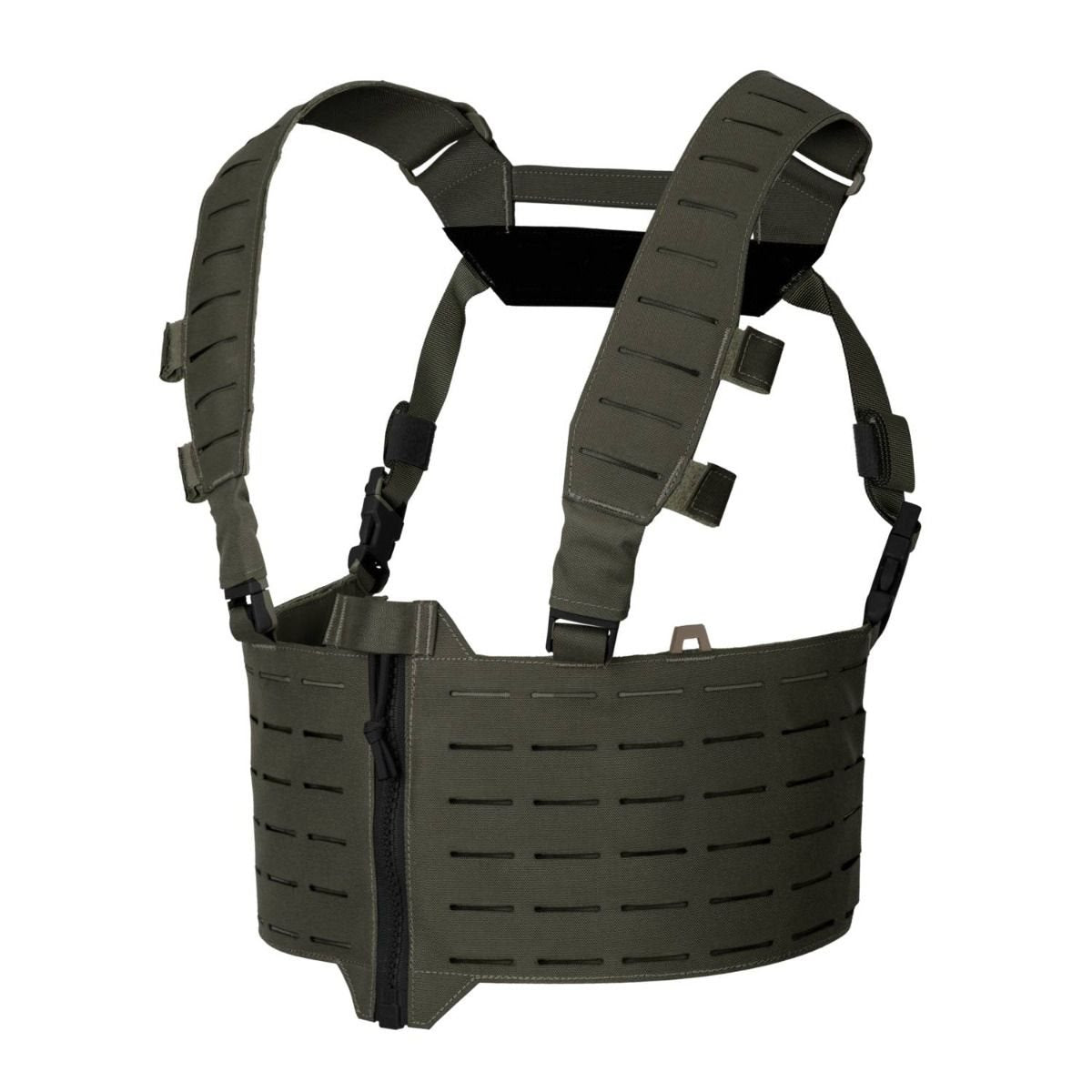 Chest Rig WARWICK ZIP FRONT® chaleco modular con cierre frontal y compatibilidad PALS/MOLLE, nylon laminado resistente