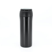 Termo THERMAL 350 ml negro con cuerpo de acero inoxidable y tapa de plástico