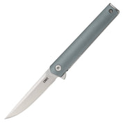 Cuchillo plegable CRKT CEO Compact azul con hoja lisa de acero 1.4116 y flipper IKBS
