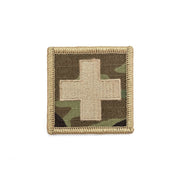 Parche velcro cruz sanitaria 5x5 cm KHAKI-OCP borde KHAKI