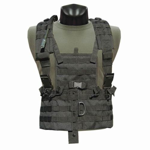 Chaleco táctico MOLLE Chest Set verde Condor con seis portacargadores para M4 y bolsillo trasero para bolsa de hidratación