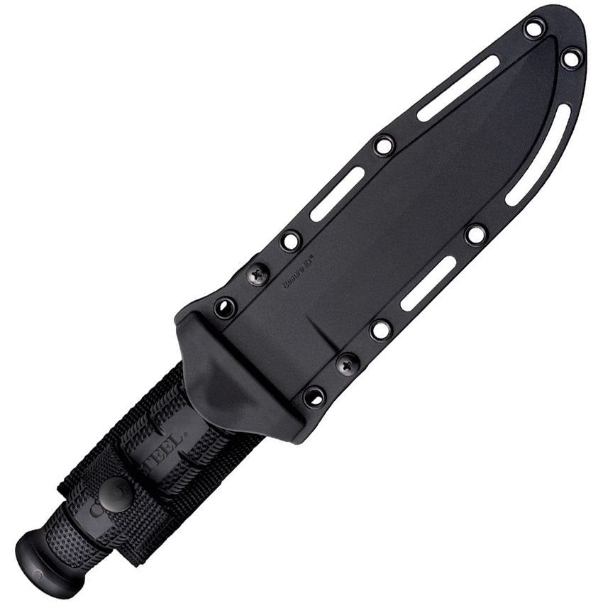 Cuchillo LEATHERNECK SEMPER-FI con hoja ennegrecida y mango Kray-Ex, acero D2