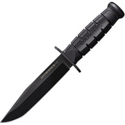 Cuchillo LEATHERNECK SEMPER-FI con hoja ennegrecida y mango Kray-Ex, acero D2