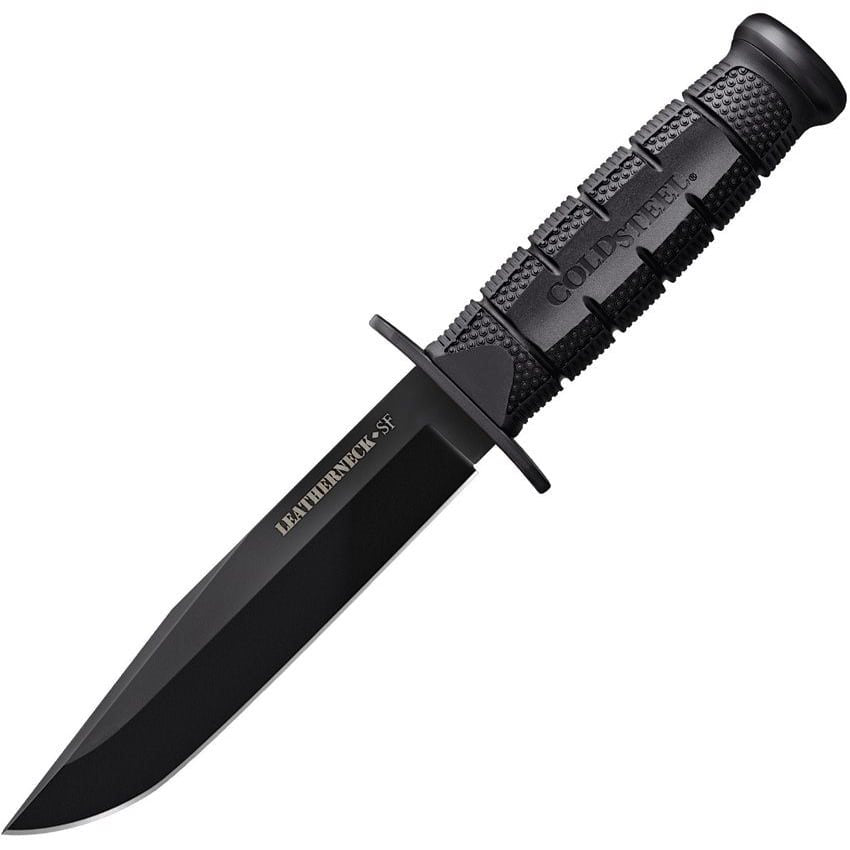 Cuchillo LEATHERNECK SEMPER-FI con hoja ennegrecida y empuñadura Kray-Ex™, acero D2