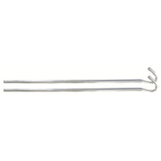 Piquetas de acero para tienda 24 cm, pack de 10, con gancho